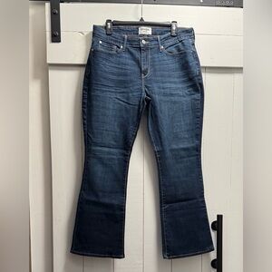 Levi’s Denizen Mid Rise Bootcut Dark Blue Jeans 14 Short 14S 32x30 Stretch